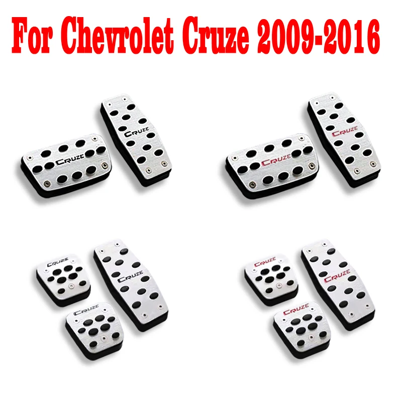 

For Chevrolet Cruze 2009-2013 2014 2015 2016 Accelerator Gas Brake Foot Fuel Brake Pedals Pads Mats Cover Car Accessories