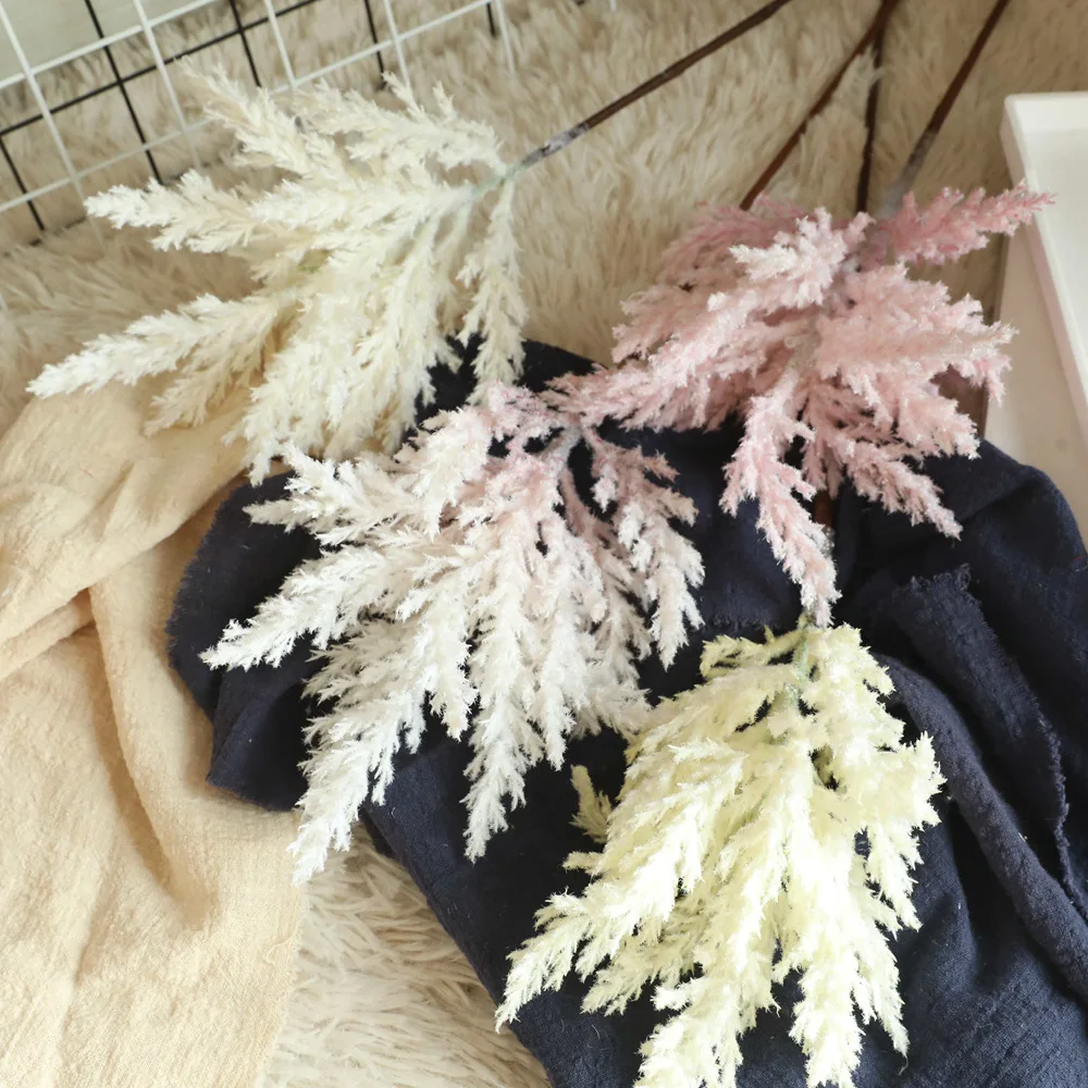 

Wedding decorations colorful pampas grass flowers fashionable bouquets artificial flowers fake flowers Easter decoration