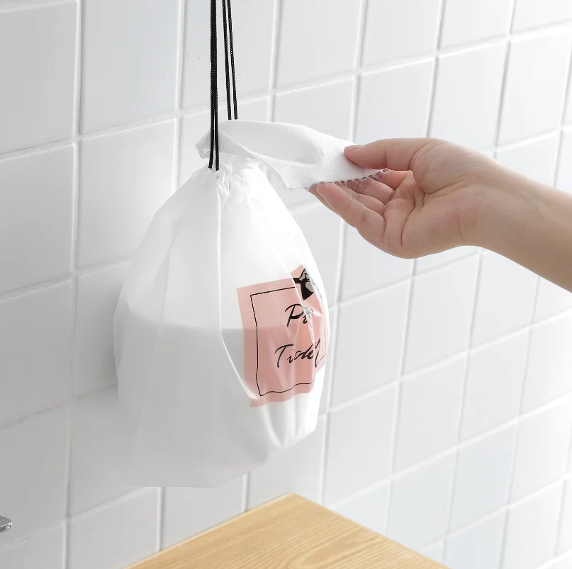 Одноразовое полотенце в рулоне из чистого хлопка утолщенное Сетчатое нетканое