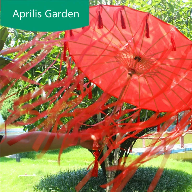 Красный древний Стиль кисточкой ленты масло Бумага зонтик дети старинный Зонт