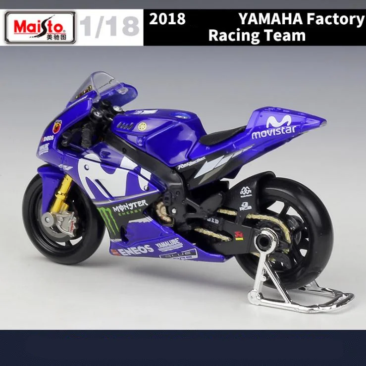 Maisto/Масштаб 1:18/литая модель мотоцикла/модель гоночной команды YAMAHA 2018/Изящный