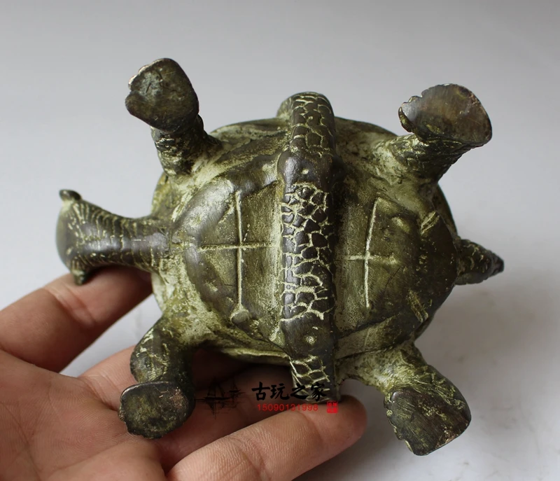 Bronze Wares Collection Four Great Gods and Beasts Basalt Buddha Decorations Pure Copper Snake Turtle Crafts Town H | Дом и сад
