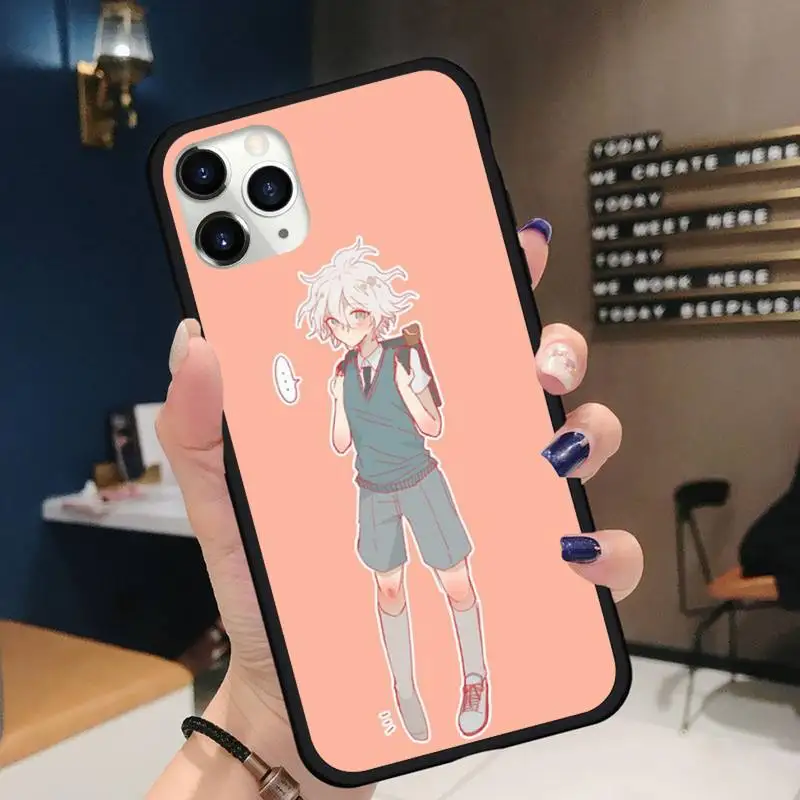 

Makoto Nagito Komaeda Anime Phone Case for iPhone 11 12 mini pro XS MAX 8 7 6 6S Plus X 5S SE 2020 XR