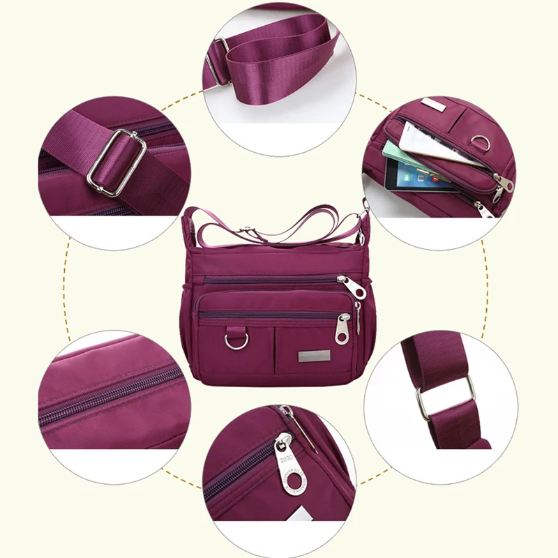 

College Handbag Fashion Women Multi Purpose Handbag Inclined Shoulder Bag Messenger Bag Cross Body Bags Leisure Diagonal Package
