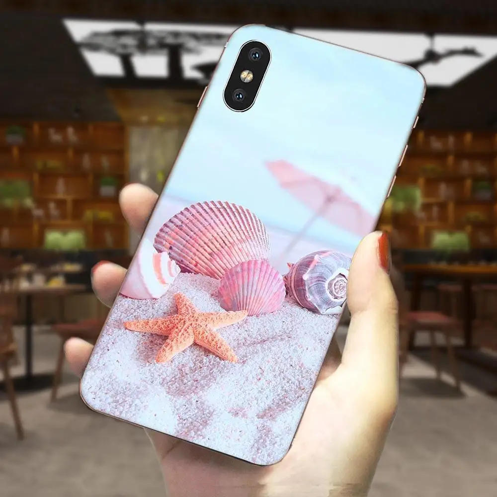 Телефон из ТПУ морские ракушки Stars Beach для LG G3 G4 G5 G6 G7 K4 K7 K8 K10 K40 K50 Q6 Q60 V10 V20 V30 V40 Nexus 5 5X