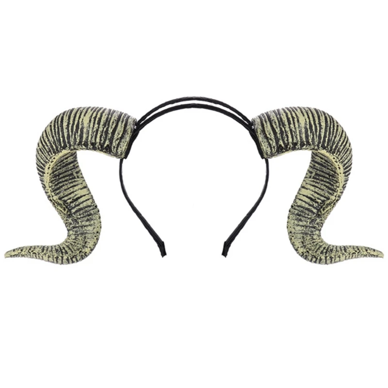 Женский головной убор из овечьего рога реквизит для танвечерние повязка на