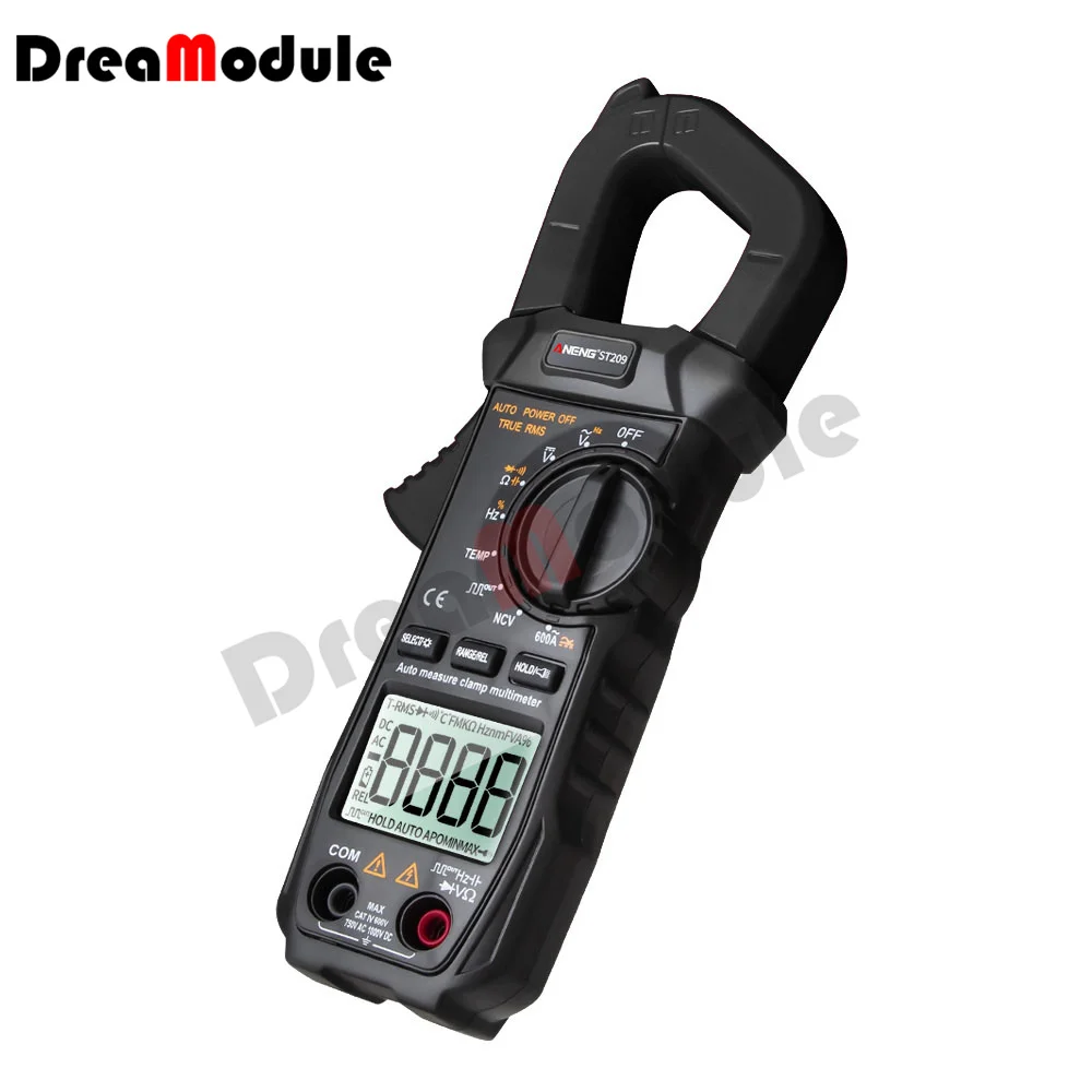 ST209 Digital Multimeter Clamp Meter 6000 Counts True RMS Amp DC/AC Current LCD Display Tester Meters Voltmeter | Инструменты