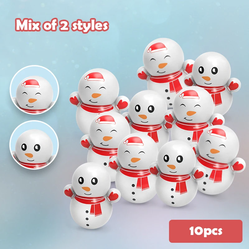 

Round-bottomed Doll Developmental Snowman Tumbler Roly-poly Mini Baby Small Ornament Swing Toy Decoration