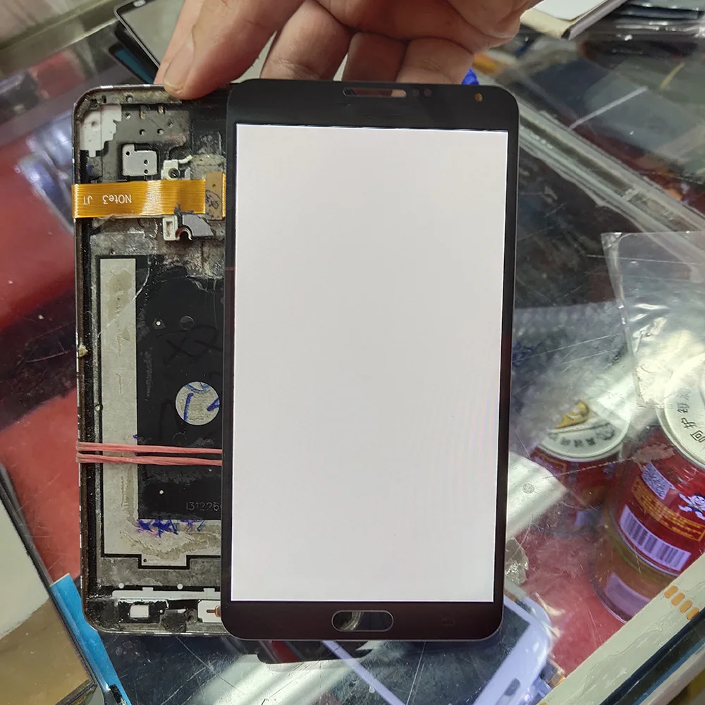 100% Оригинальный ЖК-дисплей Burn Shadow для Samsung Galaxy Note 3 N9005 N900AN с сенсорным экраном и