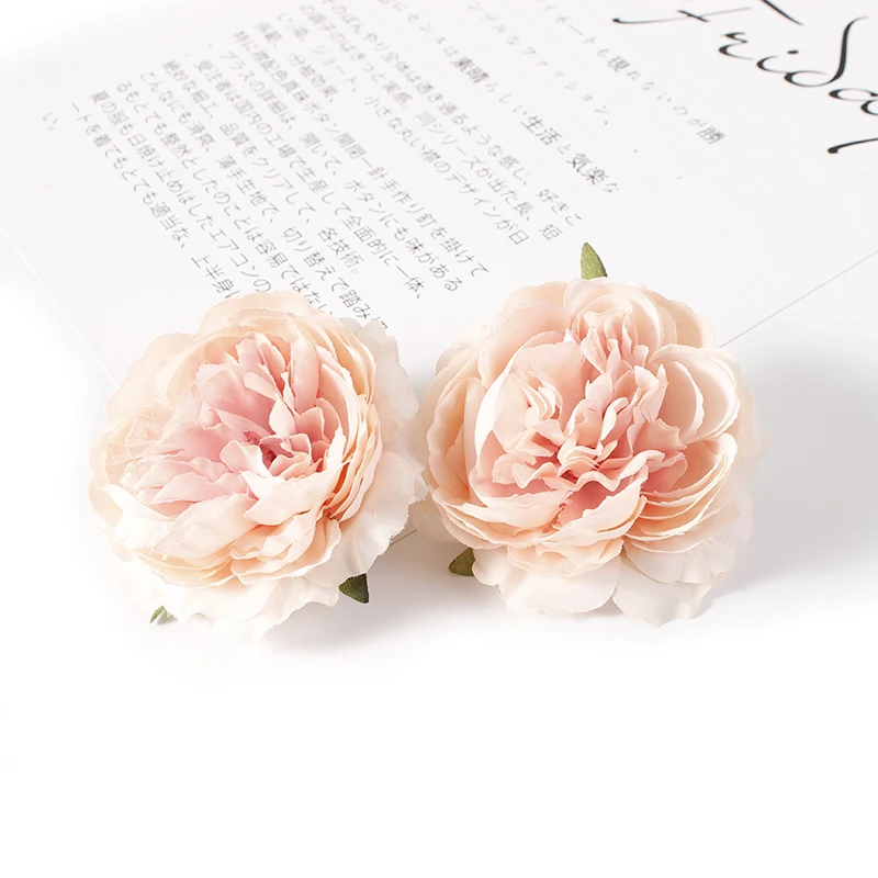 

10pc 8cm peony Artificial Flower Silk Fake Flower For Wedding Home Decorative Flowers DIY Wreath Gift Box Fake Flower Decoration