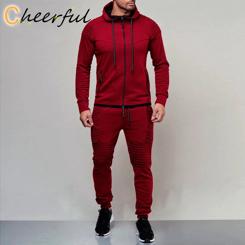 

Спортивный костюм мужской для бега, свитшот, комплект спортивной одежды, уличная спортивная одежда, 2 предмета, осень