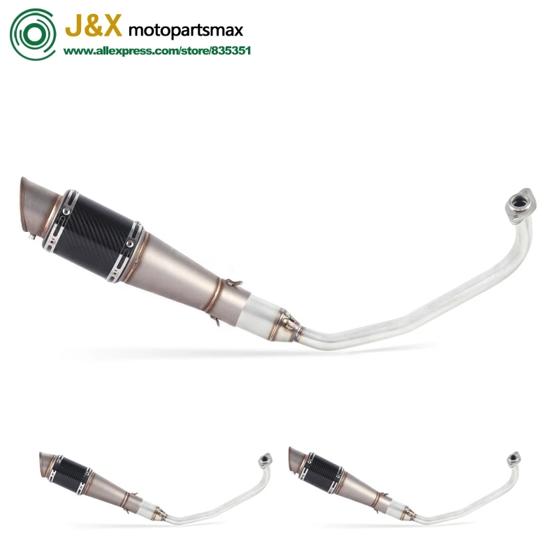 

For honda PCX125 PCX150 PCX 125 150 Motorcycle Scooter Exhaust Muffler Full System Modified Middle Link Pipe Slip On Escape