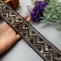 3 yards black embroidery lace ribbon handmade diy fabric material clothing dress belt lace trim wedding craft sewing accessories