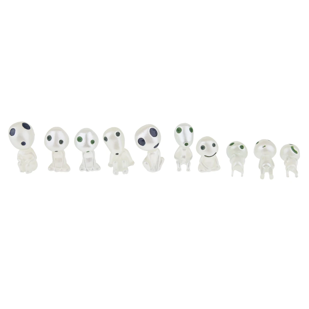 10 шт смолы светящееся дерево эльфы фильм Персонаж милая кукла коллекция