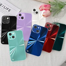 Tempered glass dazzling gradient phone case ,for iPhone 13 12 11 pro max 6 7 8 6s plus x xs xr se mini back cover Protect shell