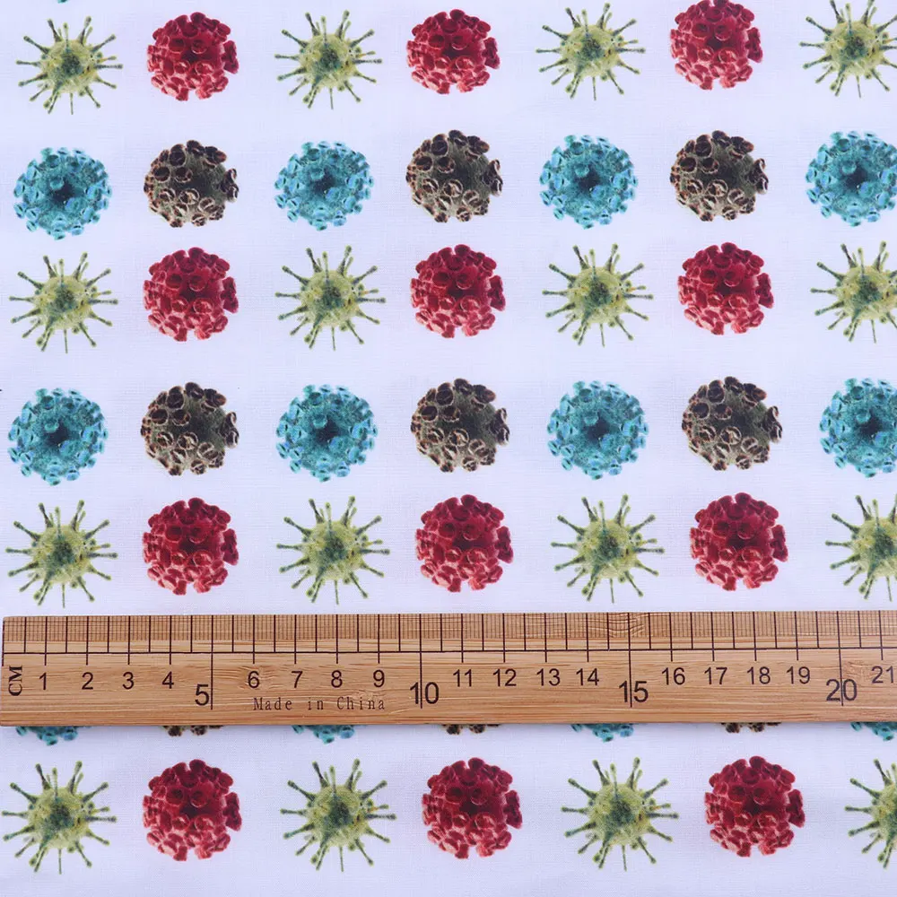 

50*140CM palm HPolyester cotton Fabric Patchwor Printed for Tissue Kids Home Textile for Sewing Doll Dress Curtain