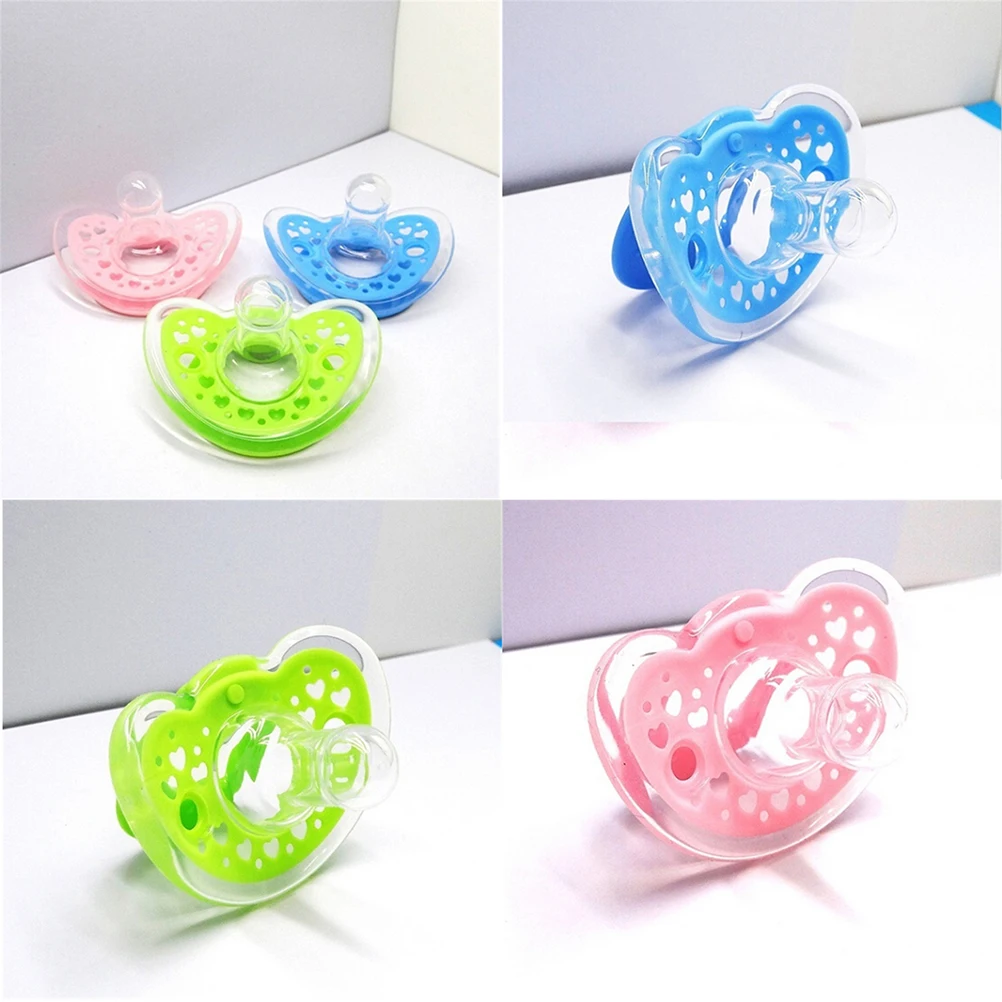 

Silcone Baby Pacifier Soother Dummy Baby Biter Teether Soother Nipples Pink, Blue, Green