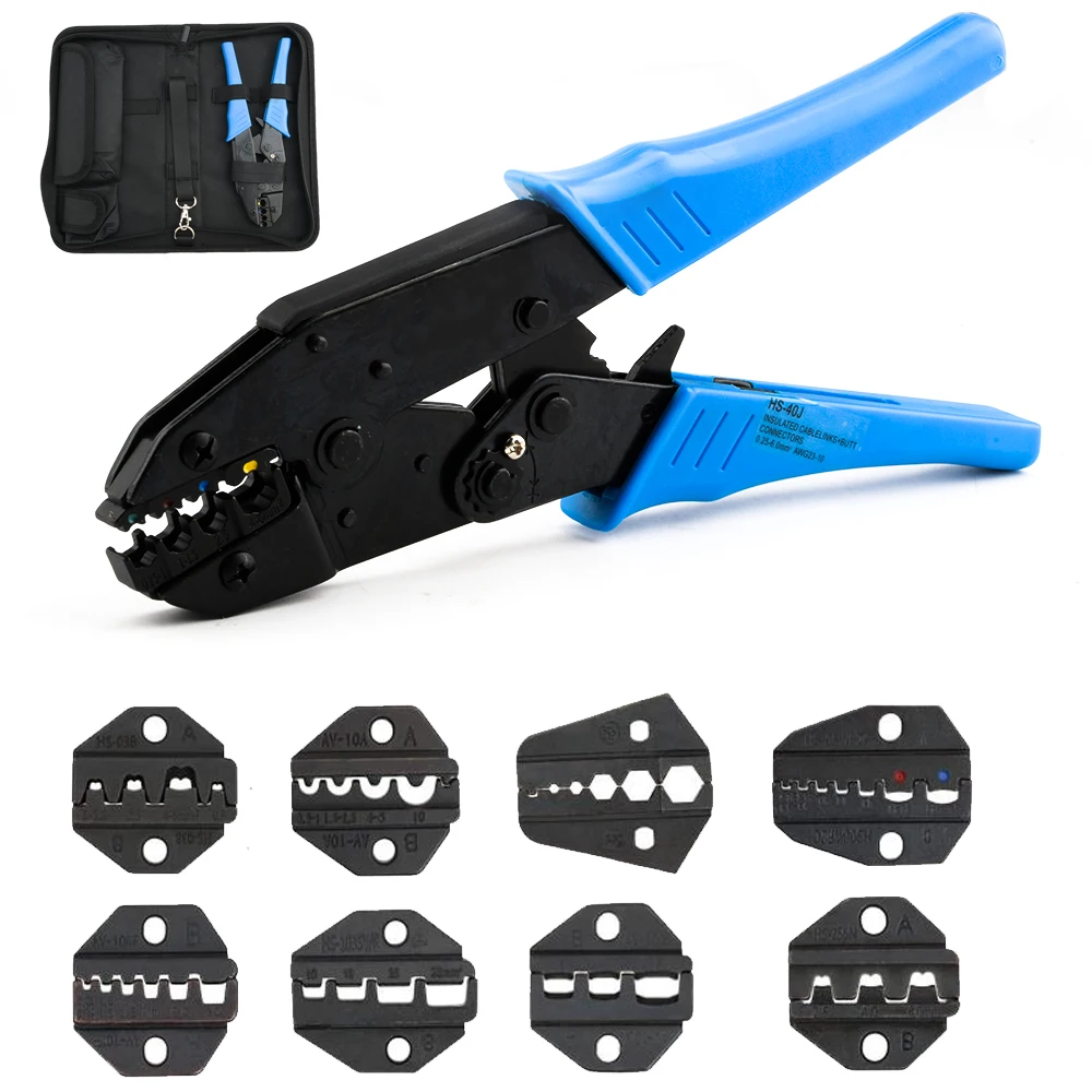 

Multifunctional HS-40J Crimping Pliers Clamp Tools Cap/coaxial Cable Terminals Kit 230mm Multi Functional Crimping Tool Set