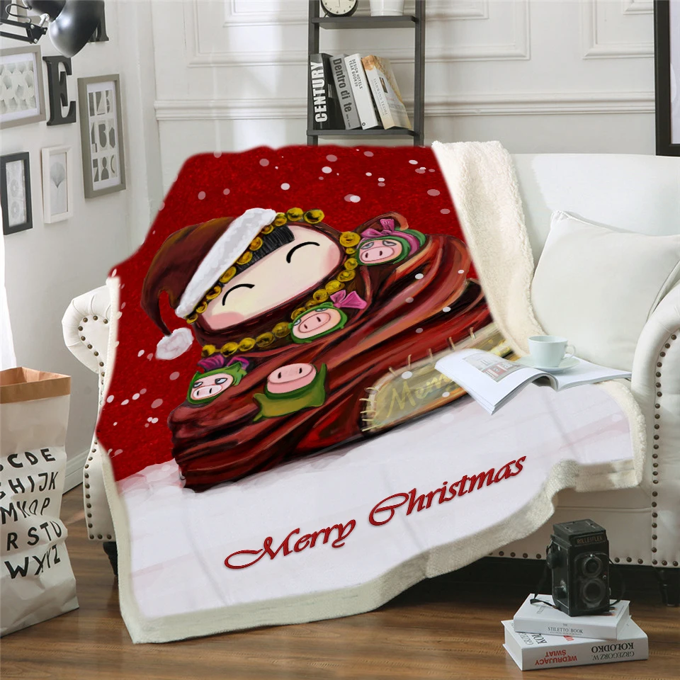 

Premium Blanket Christmas Mantas Para Sofa Decorativa Throw Blanket Colcha De Cama Casal Fleece Blankets And Throws Coperte