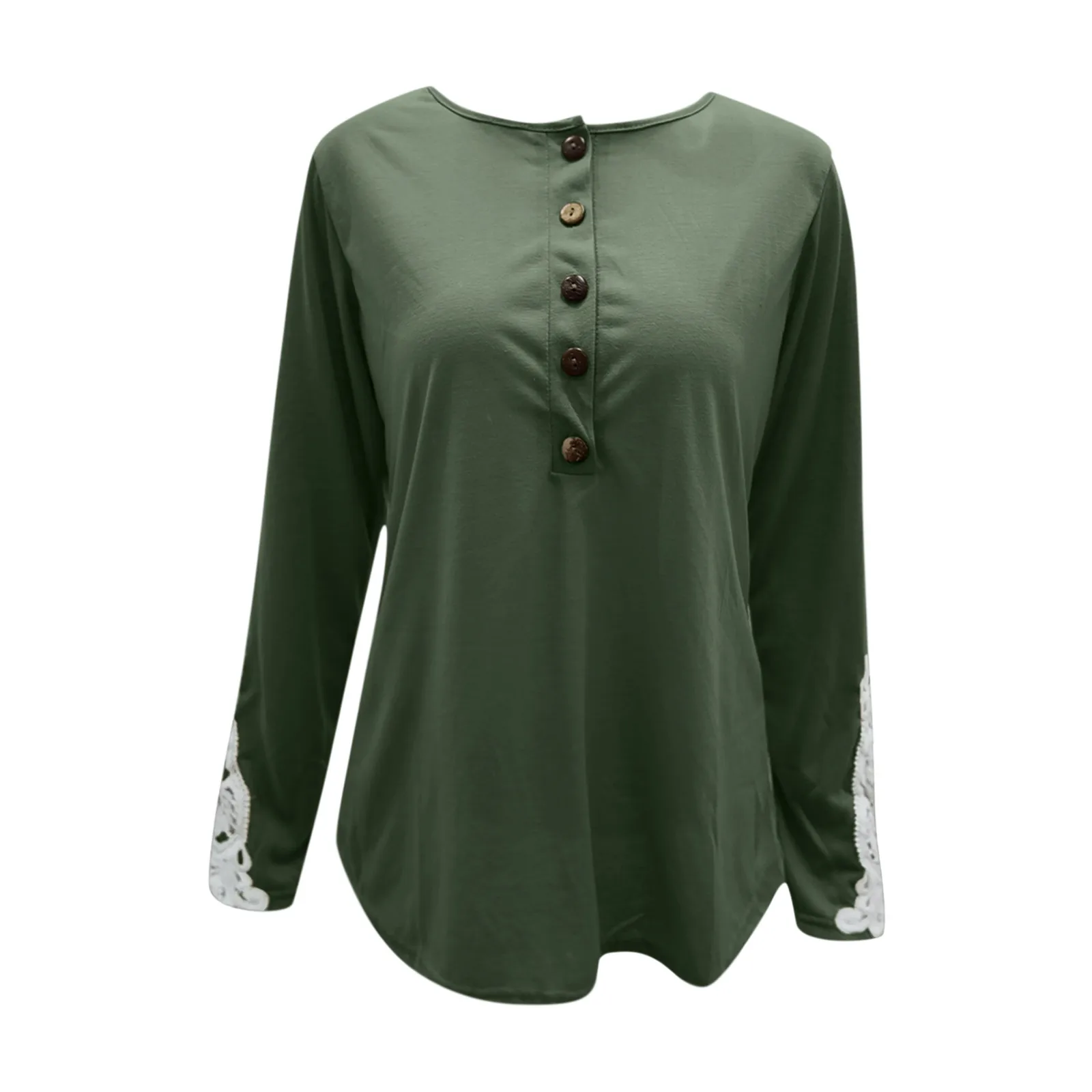 Новинка модная женская кружевная блузка Сексуальная Ажурная рубашка с вышивкой