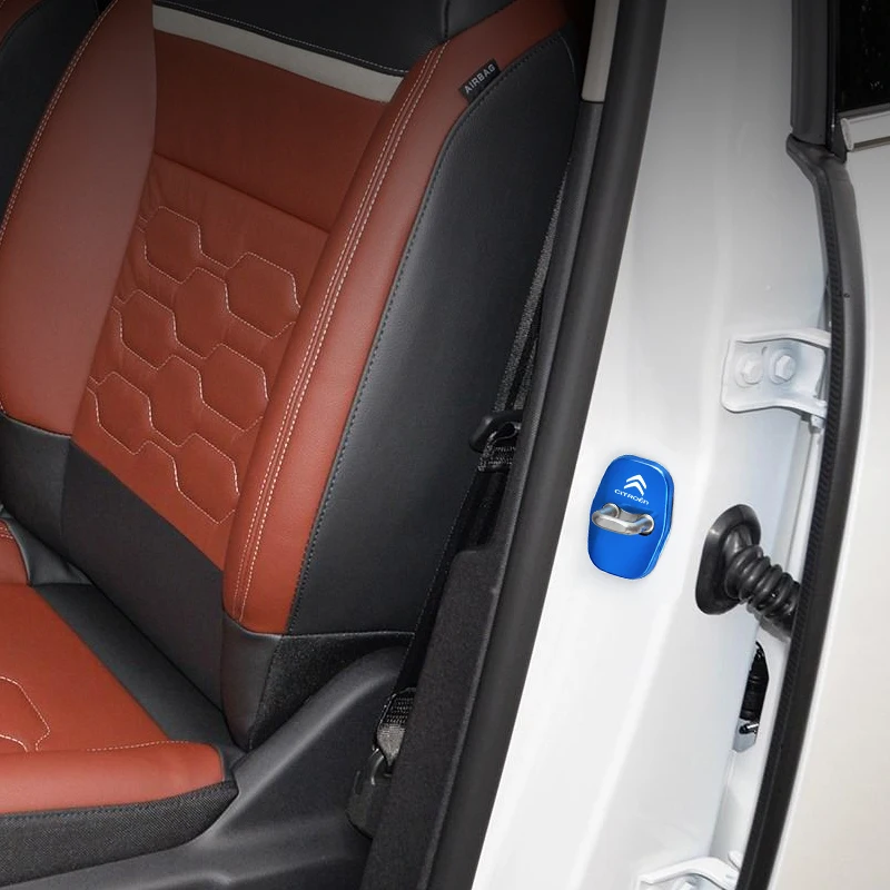 4 шт. Алюминиевые наклейки на чехол для Citroen C4 C1 C5 C3 C6 C8 DS крышка дверного замка