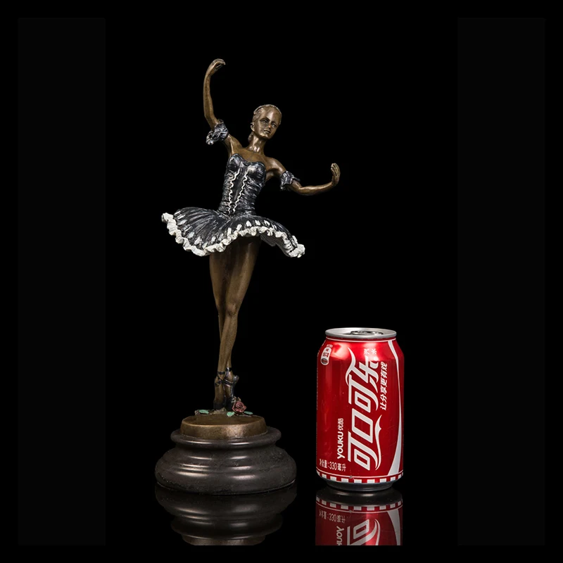 

[Artistic] Dancing Statue Bronze Ballet Dancer Sculpture for Home Decoration Ornaments Character Figurine