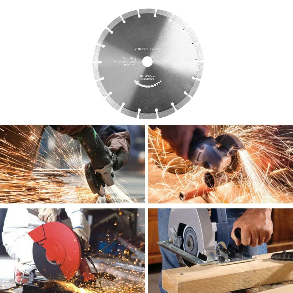 

Diamond Blades 230 Diamond Cutting Disc Diamond Disc Concrete 7Mm Segment Height Workshop Equipment Power Tool Saw Blades