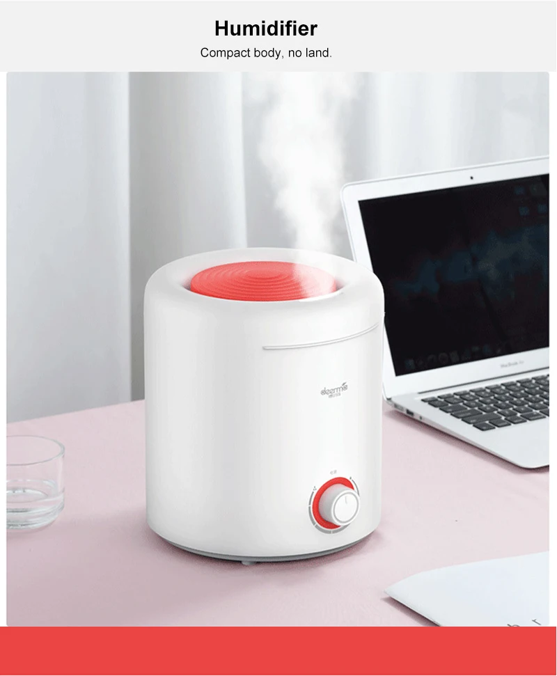 Xiaomi 2.5L увлажнитель воздуха вращающийся туман ручка серебряный Ион стерилизационный увлажнитель диффузор воды мини спальня офис Humidifie