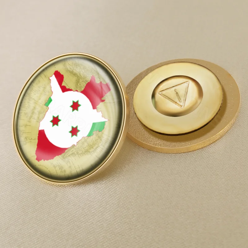 Герб Бурунди бурундийцев карта национальный флаг эмблема брошь значки нагрудные