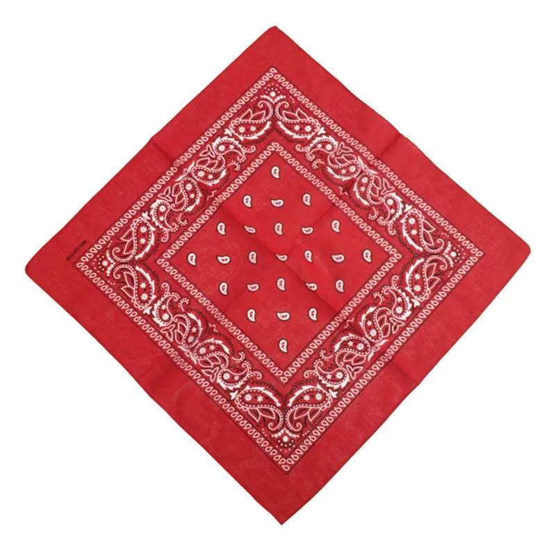

New Fashion Hip Hop 100% Cotton Bandana Square Scarf 55cm*55cm Paisley Headband Printed For Women/Men/Boys/Girls
