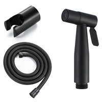 lber handheld bidet spray shower set toilet sprayer douche kit bidet faucet with base and 1 5m hose black