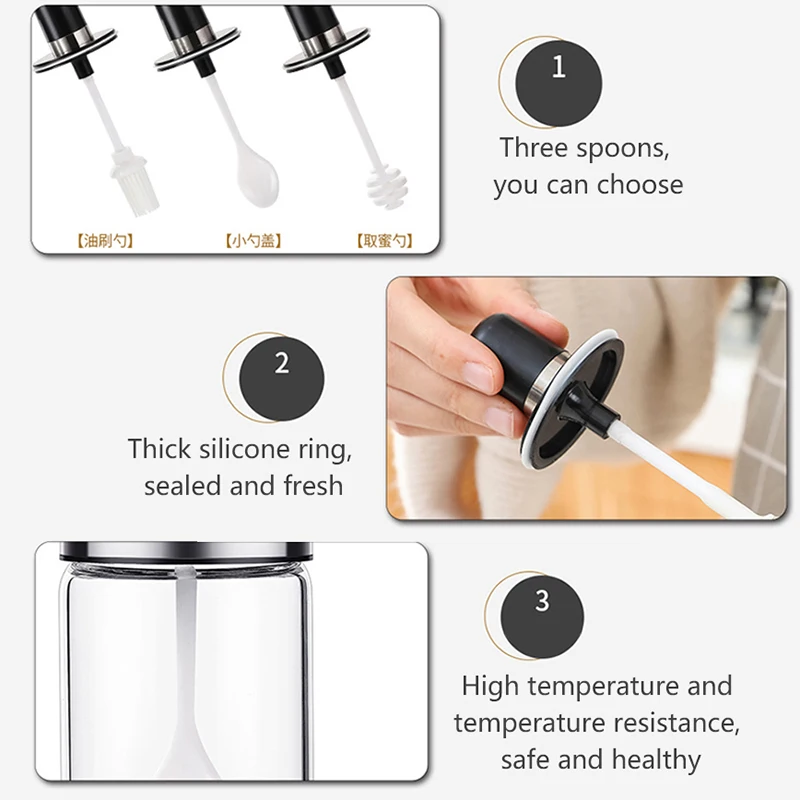 Бутылка для специй коробка приправ кухонная бутылка хранения банки прозрачное