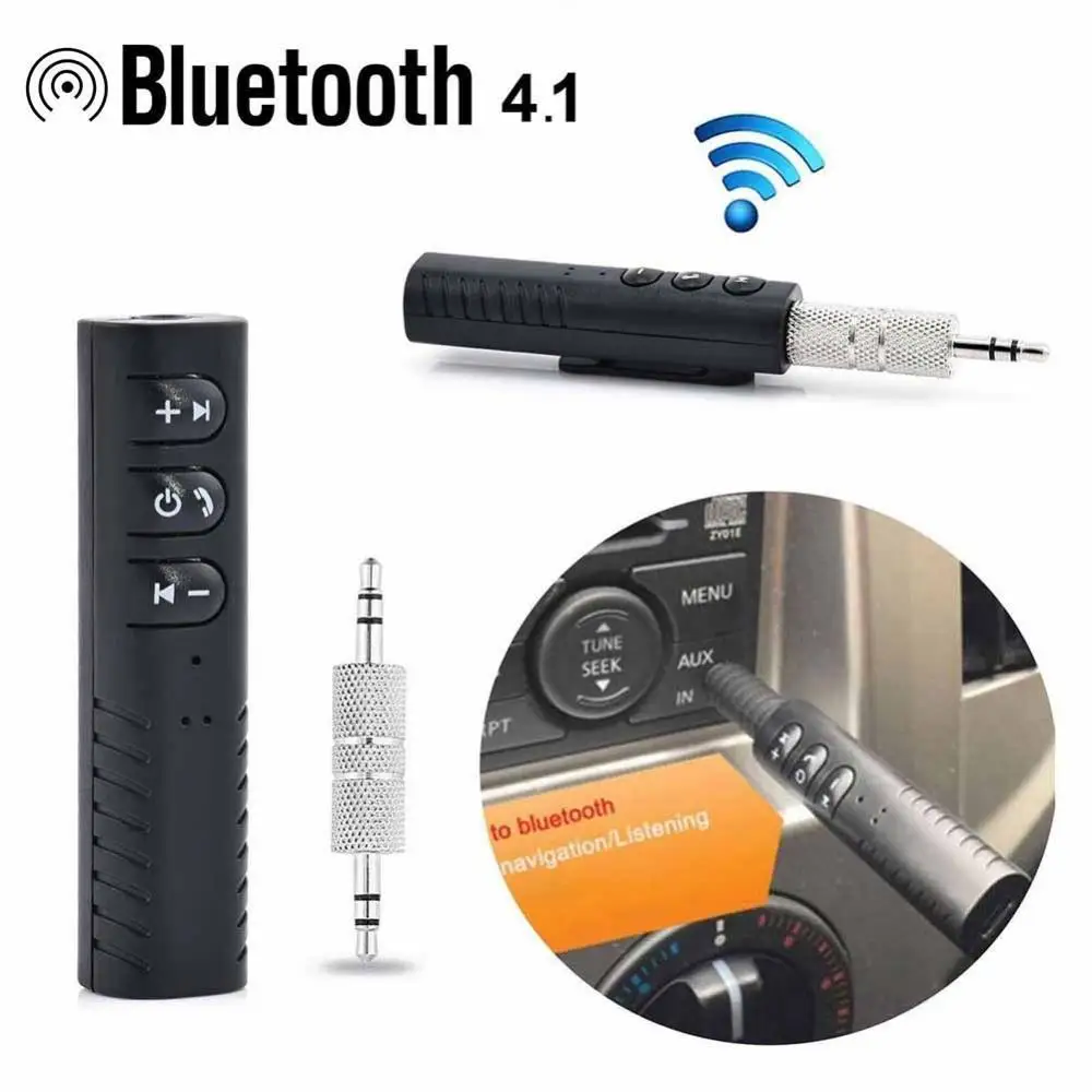 

3.5mm Wireless Bluetooth Audio Receiver Stereo Music Adapter for Car Speaker