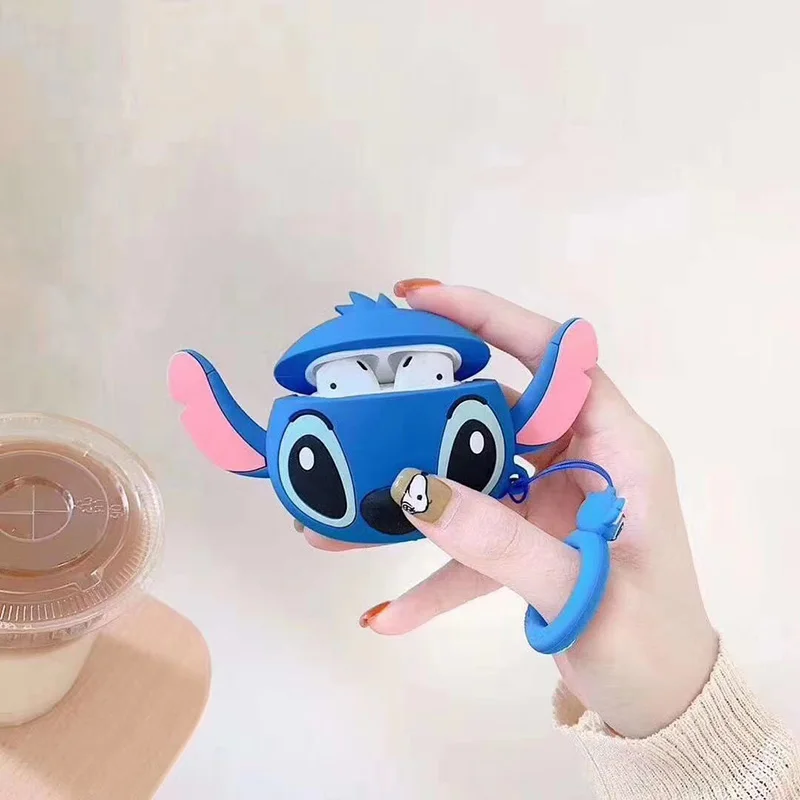 Чехол Disney Lilo Stitch для Apple Airpods 1 2 беспроводной Bluetooth чехол airpod Pro 3 мягкий силиконовый