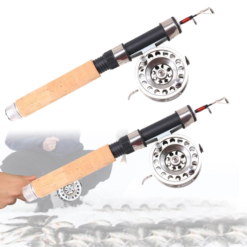 Зимняя удочка комбинированная ледяная Удочка с металлической рыболовной