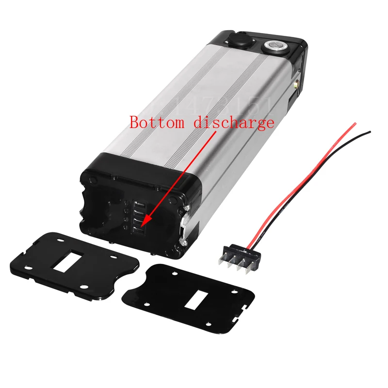 

24V 36V 48V electric bike battery case 24V 36V 48V Silver Fish Ebike Aluminum housing Bottom discharge
