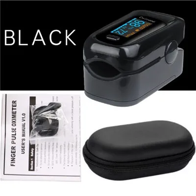 M170B BT Black case Android iOS Bluetooth 4,0 пальцевой Пульсоксиметр домашний Оксиметр Пульсоксиметр измеритель пульса CE OLED - Цвет: M170B BT Black case