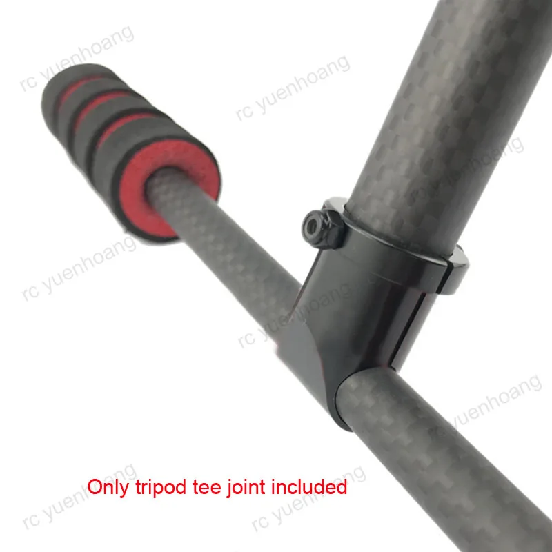 

2PCS 16 to 10mm Aluminum Tripod Three-way Tee Joint T-type Carbon Tube Connection Parts for RC UAV Multicopter Landing Gear