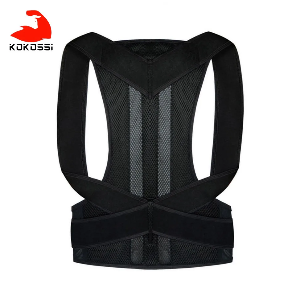 Корректор осанки KoKossi регулируемая поддержка плеч и спины Улучшение поясницы при