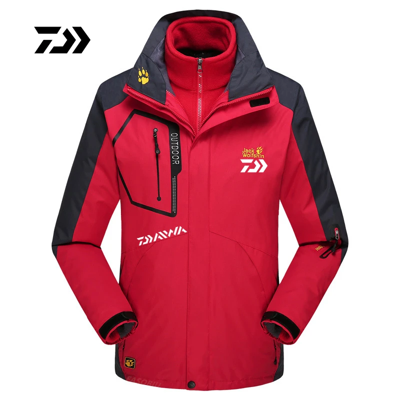 

Daiwa Men's Mountaineering Camping Fishing Jacket Outdoor Sports Windproof Thickened Warm Wool Men's Jacket