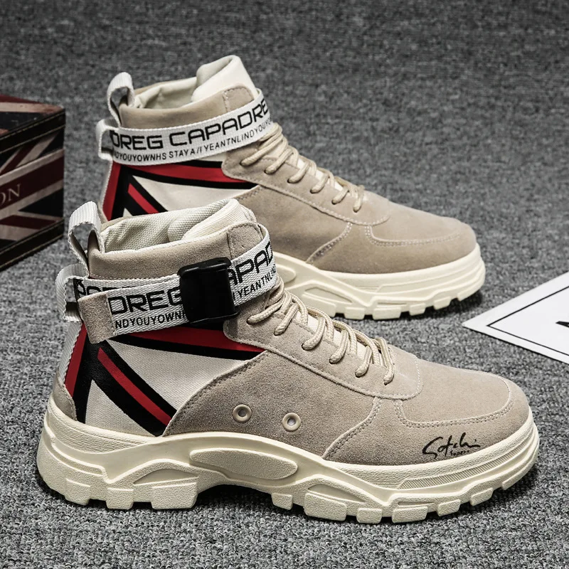 

Теплые Зимние ботильоны мужская повседневная обувь на шнуровке осенние фетровые водонепроницаемые рабочие ботинки мужские военные армейс...