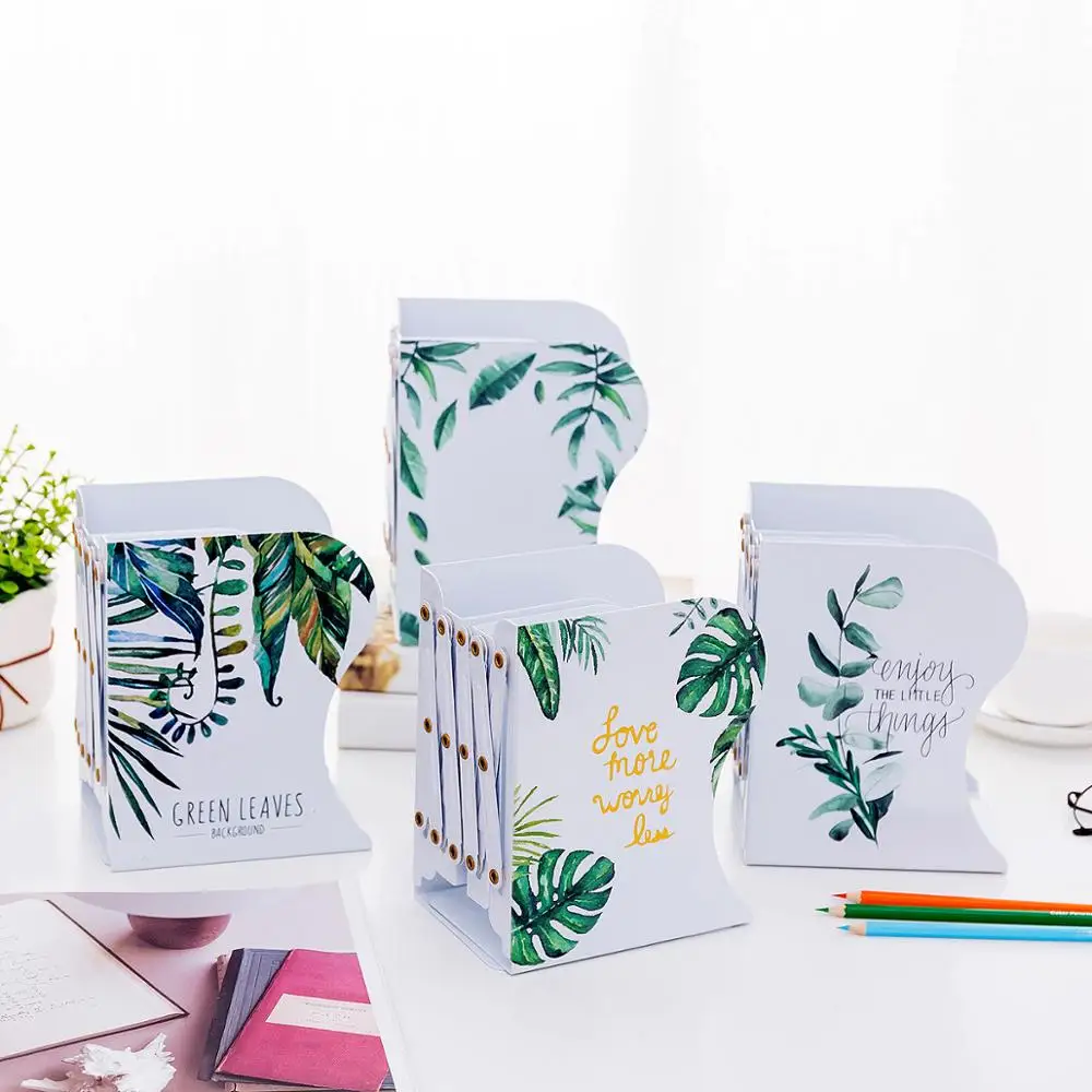 1 шт. Kawaii металлический Регулируемый тропический лес подставка для книг