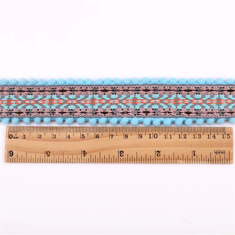 Приблизительная отделка шириной 3 см широкие шарики для волос национальная