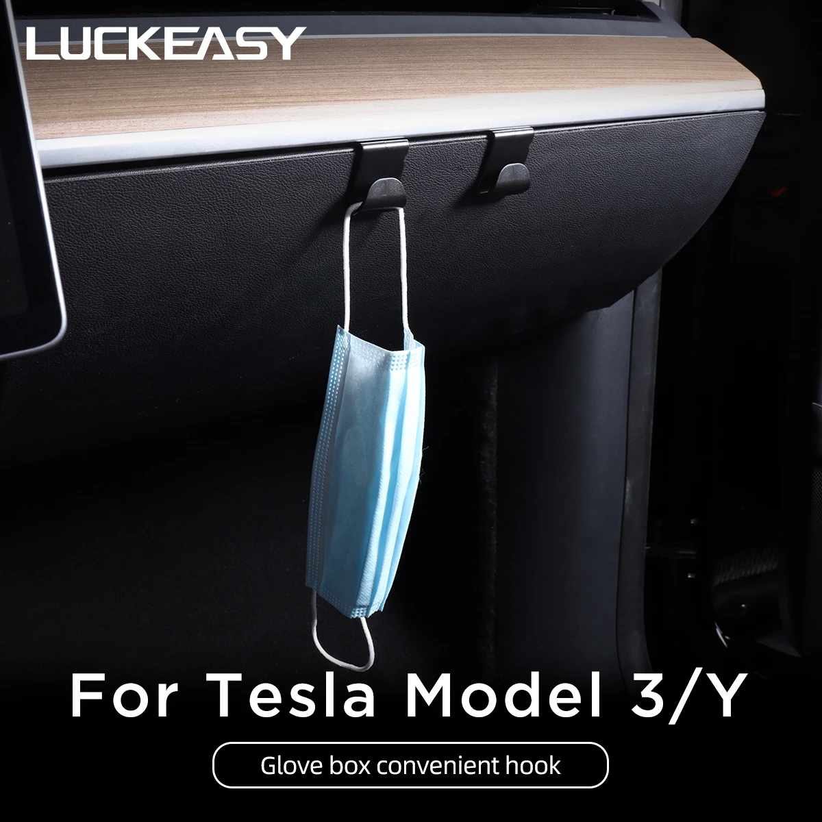 LUCKEASY Interior Modification Functional Accessories For Tesla Model 3 Model Y 2017-2021 Car Glove Box Convenient Hook
LUCKEASY Interior Modification Functional Accessories For Tesla Model 3 Model Y 2017-2021 Car Glove Box Convenient Hook