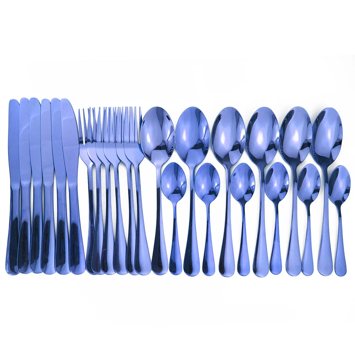 

24pcs Shiy Luxury Gold Cutlery Sets Wedding Tableware Forks Knives Spoons Silverware Travel Cutlery Set Dropshipping