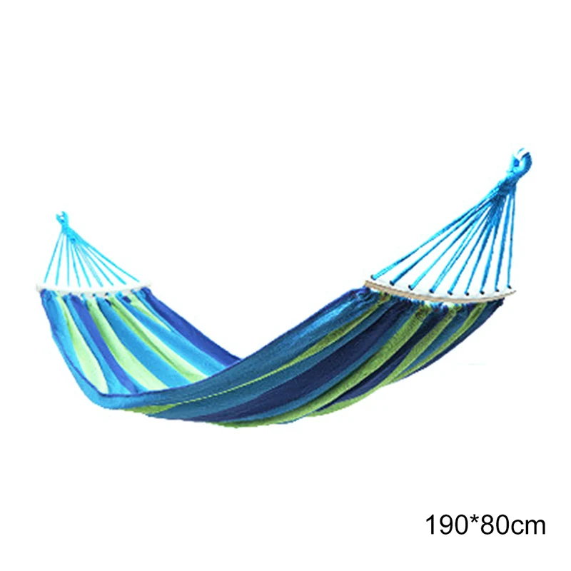 

Portable Canvas Hammock Travelling Outdoor Picnic Wooden Swing Chair Camping Hanging Bed Garden Furniture with Backpack