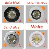 led downlight dimmable lamp 3w 5w 7w 12w 15w 20w 30w 40w cob led spot 220v110v ceiling recessed downlights round panel light