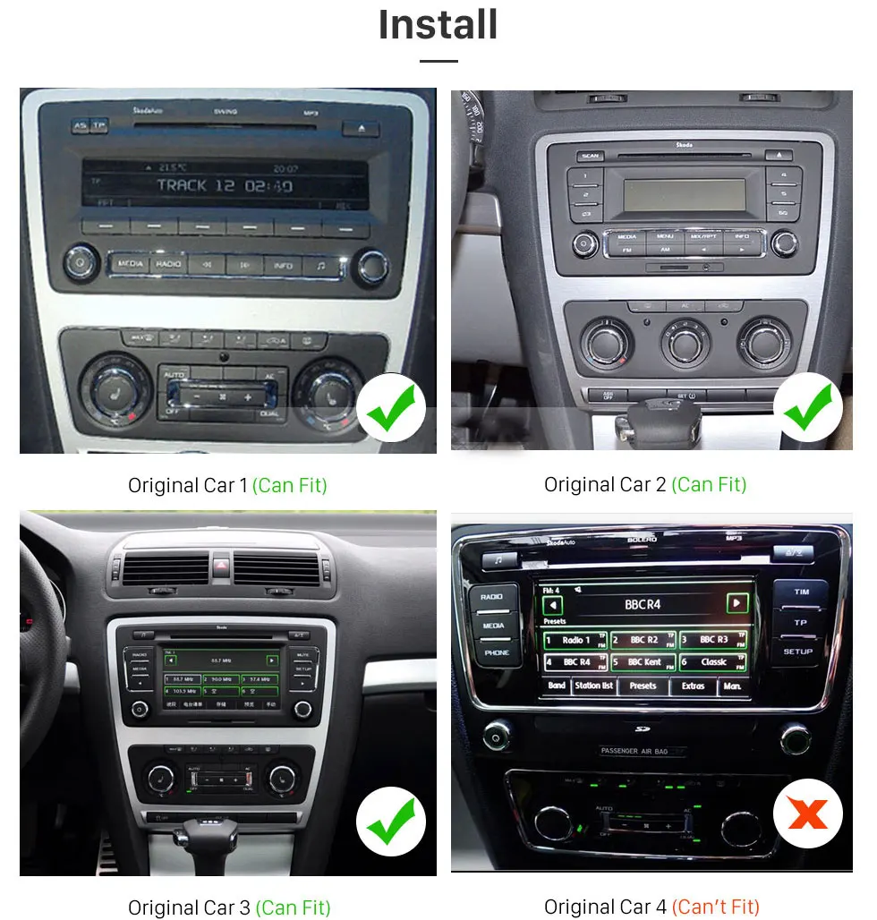 Автомобильный мультимедийный плеер CarExc на Android 9 0 для Skoda Octavia 2008 2013 A 5 A5 Yeti Fabia