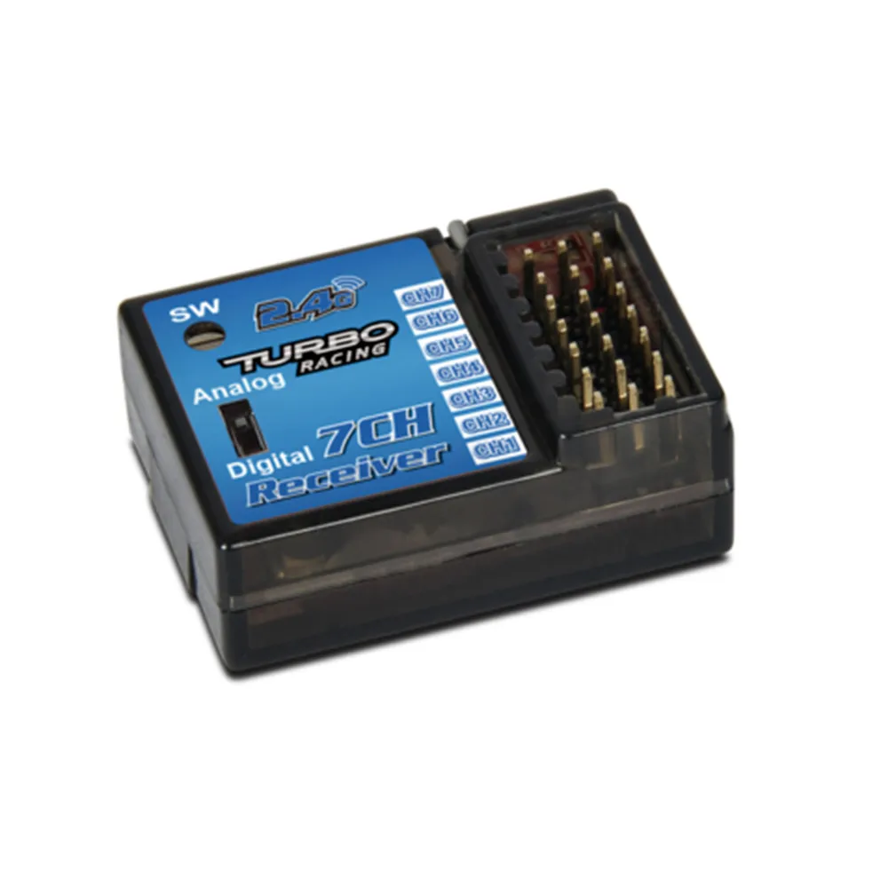 TB-RX200 Digital profesional, receptor de 7 canales de 2,4 GHz para Turbo Racing V3.1, sistema transmisor de TB-TX2-2
