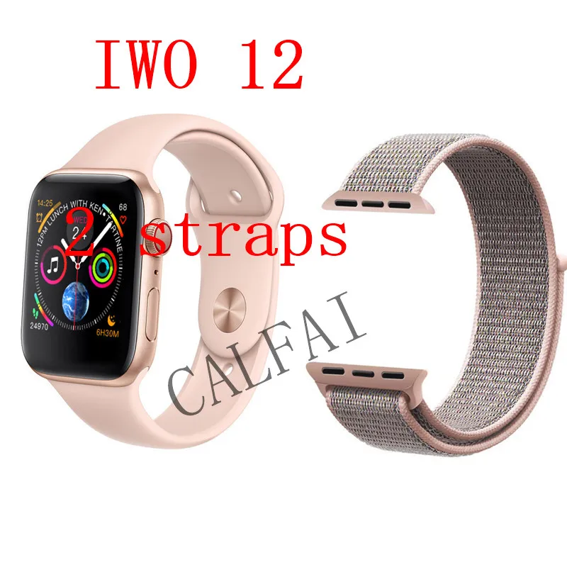 Часы 5 IWO 12 Bluetooth умные часы 1:1 умные часы 40 мм 44 мм чехол для Apple iOS Android телефон сердечного ритма PK IWO 11 - Цвет: Фиолетовый